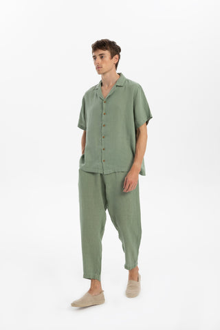 Linen Loose Cut Men's Trousers