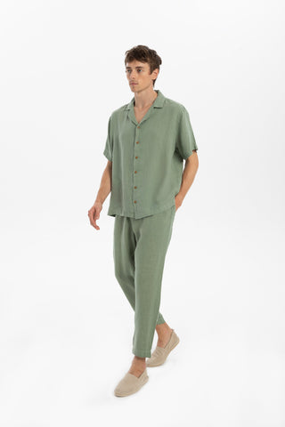 Linen Loose Cut Men's Trousers