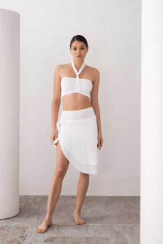 Muslin Elastic Shoulder Crop