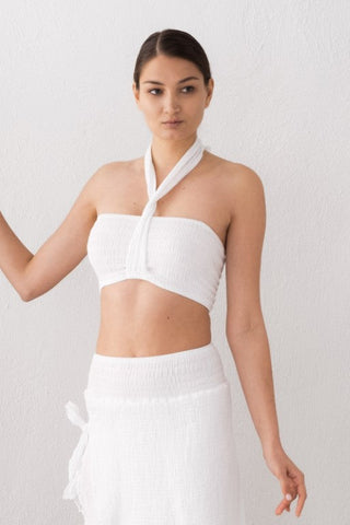 Muslin Elastic Shoulder Crop