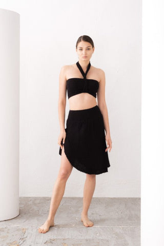 Muslin Elastic Shoulder Crop