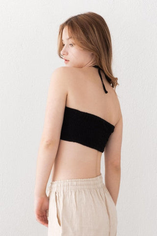 Crop Top with Elastic Back