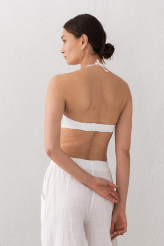 Muslin Front Drawstring Crop