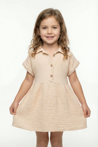 Muslin Collar Girl's Dress