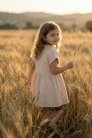 Muslin Collar Girl's Dress
