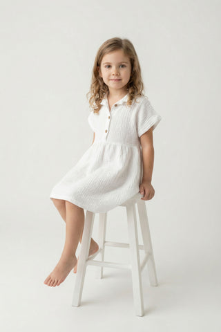 Muslin Collar Girl's Dress