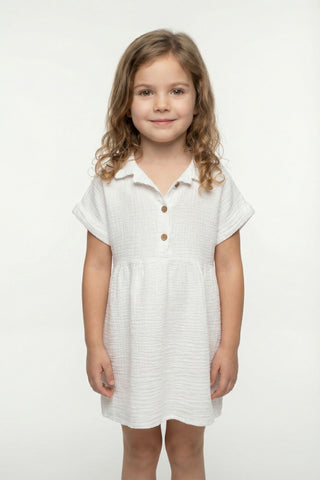 Muslin Collar Girl's Dress