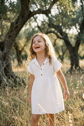 Muslin Collar Girl's Dress