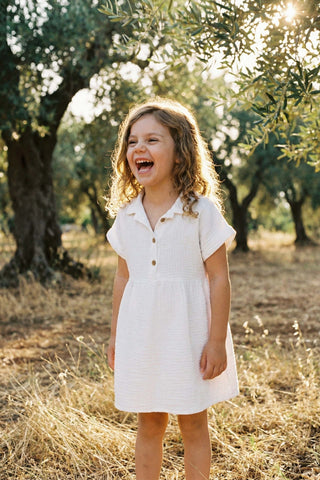 Muslin Collar Girl's Dress