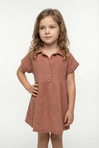 Muslin Collar Girl's Dress