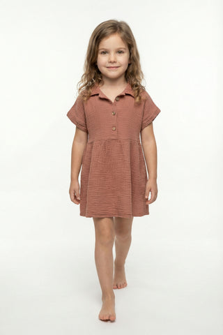 Muslin Collar Girl's Dress