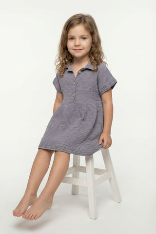 Muslin Collar Girl's Dress