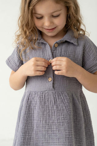 Muslin Collar Girl's Dress