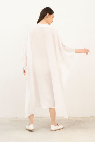 V-Neck Maxi Kaftan Dress - Dress