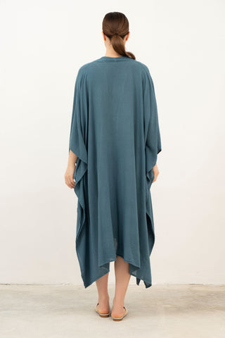 V-Neck Maxi Kaftan Dress - Dress