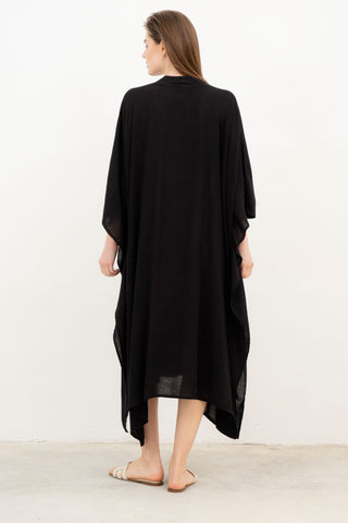 V-Neck Maxi Kaftan Dress - Dress